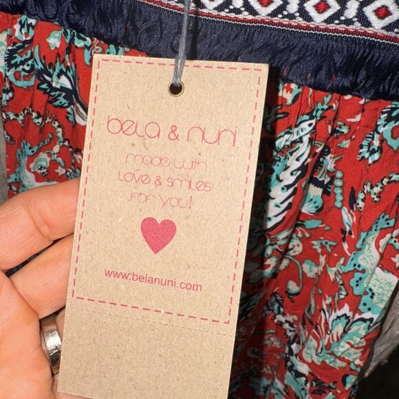 Girls Bela & Nuni Boho Chic Spring Summer Dress various sizes Blue Orang… - Picture 6 of 7